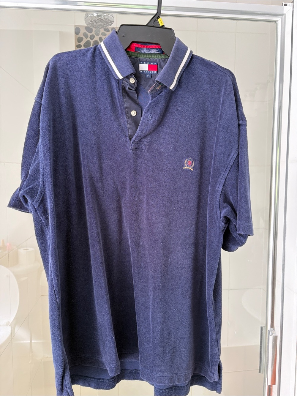 Tommy Hilfiger Navy Polo with Contrast Collar(Vintage)